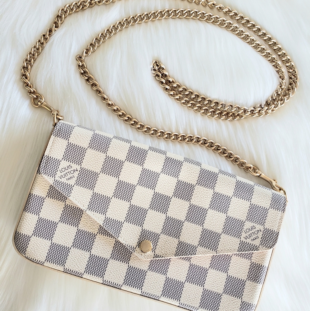 LOUIS VUITTON Felicie Pochette - Damier Azure - Picture 2 of 16
